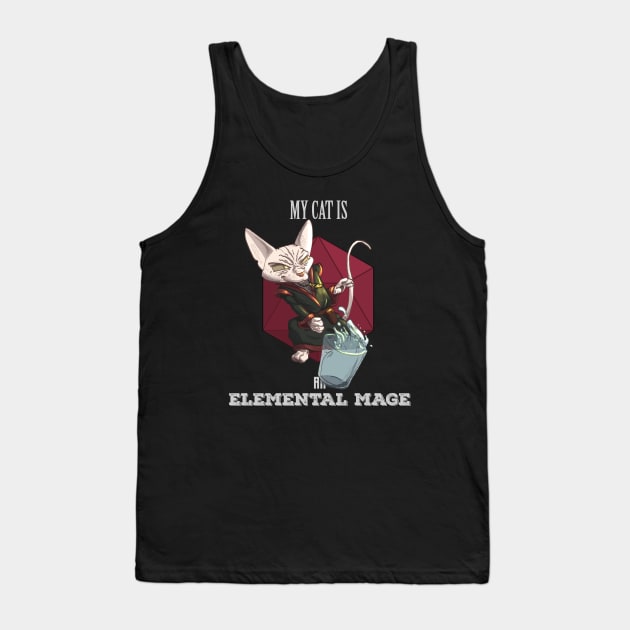 RPG cat mage Tank Top by Carlos CD